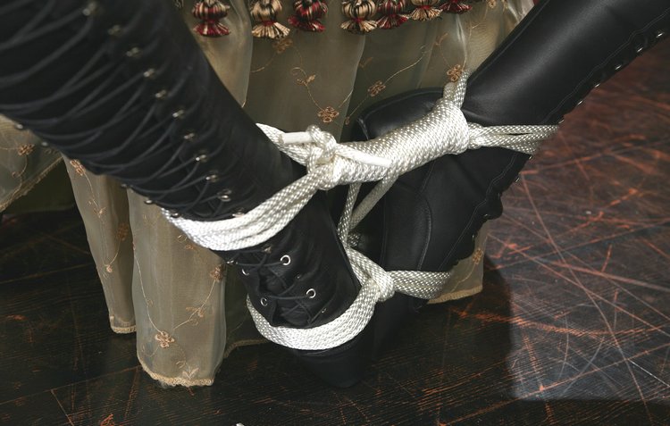 ballet boots rope tied