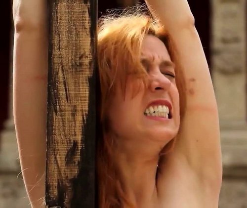 Amy Hesketh whipping post bound