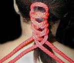 Hair Bondage pictures and rope bondage techniques