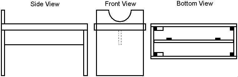 Doggie Bench Diagram