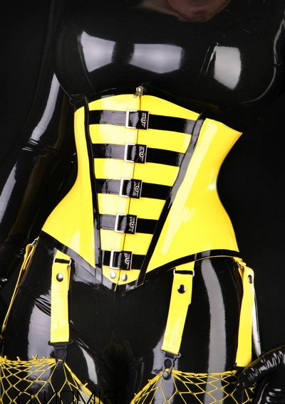 rubber corset bondage