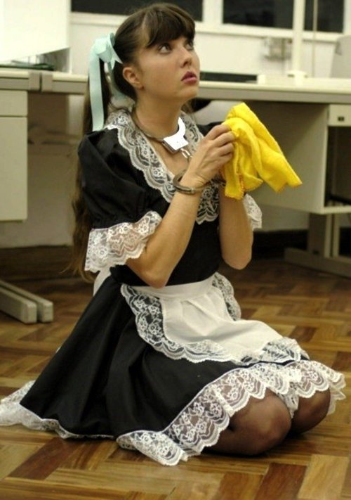 asian maid in cuffs