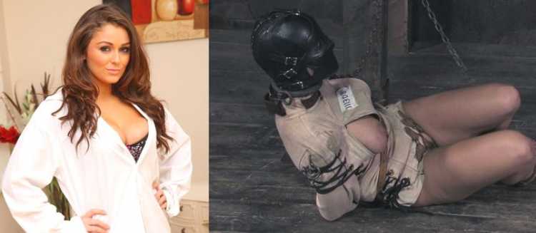 Erica Gibbs in straitjacket