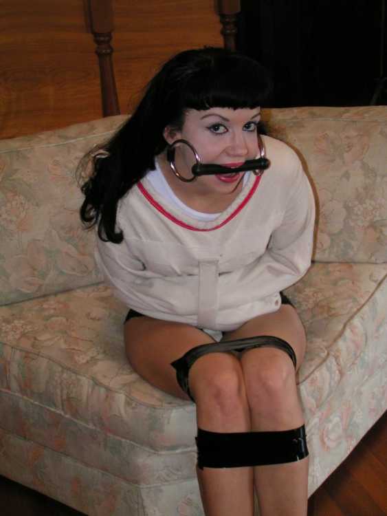 straitjacketed bit gagged girl