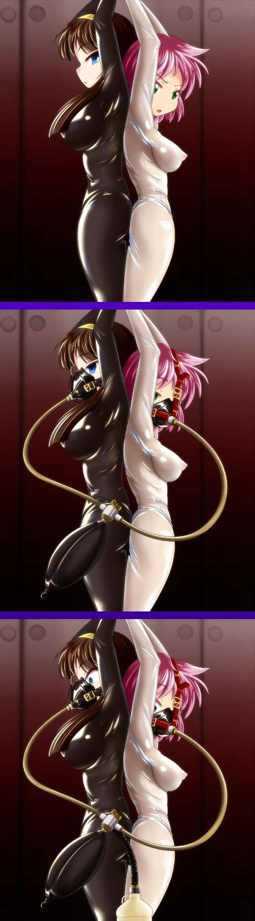 Rubber and latex hentai bondage pictures 