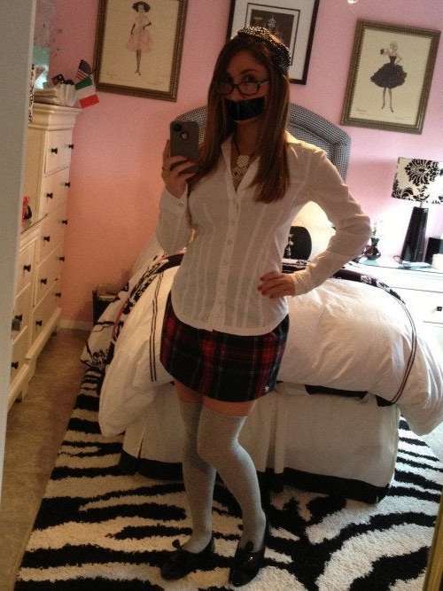 self gagged schoolgirl